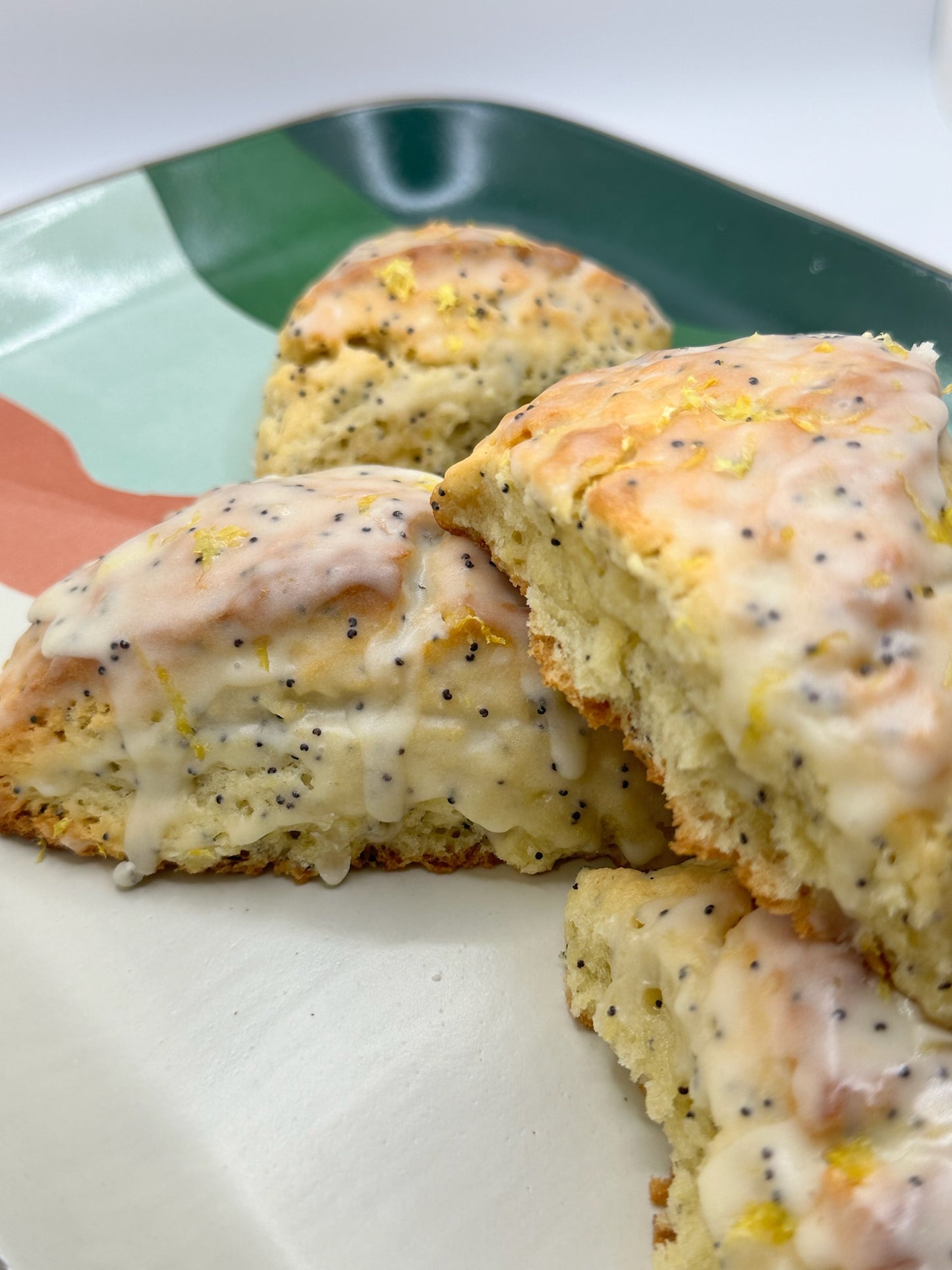 Lemon Poppy seed Scones - 2 Pack